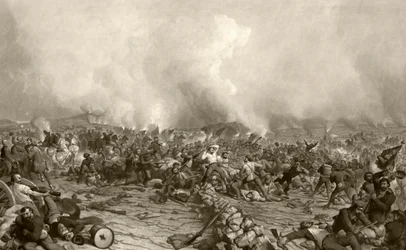 La battaglia di Gettysburg, da una stampa del XIX secolo incisa da John Sartain